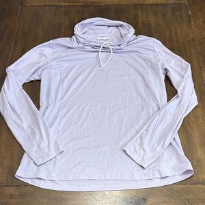 Lavender Columbia Women's Lightweight Pullover Cowl Neck Top